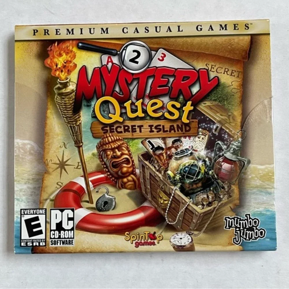 Mystery Quest Secret Island Mumbo Jumbo PC CD ROM E ESRB PC Games SpinTop Games